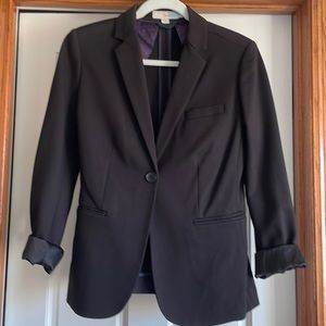 Boden black ponte blazer size 8